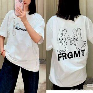 Moncler x FRGMT Cartoon Logo Cotton T-Shirt